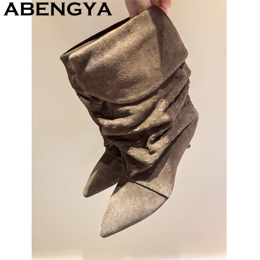 Women's Mid Calf Short Boots 2 - New Ethnic Fashion ulasan dan harga