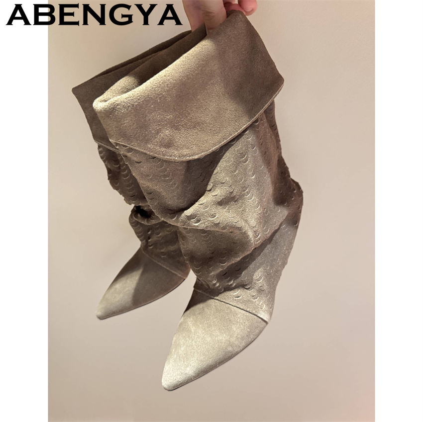Women's Mid Calf Short Boots 2 - New Ethnic Fashion ulasan dan harga